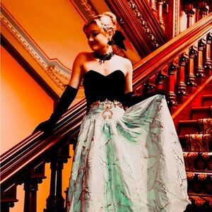 This ball gown is perfect for prom or a beautiful night out